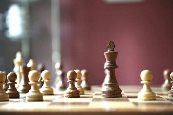 国际象棋, gameplan, 皇后, 骑士, 胜利, 竞争, 战略