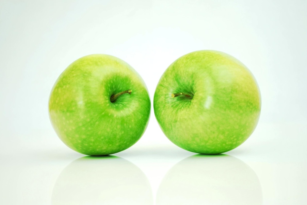 elma, gıda, meyve, yeşil, beslenme, lezzetli, suyu, beslenme, vitamin