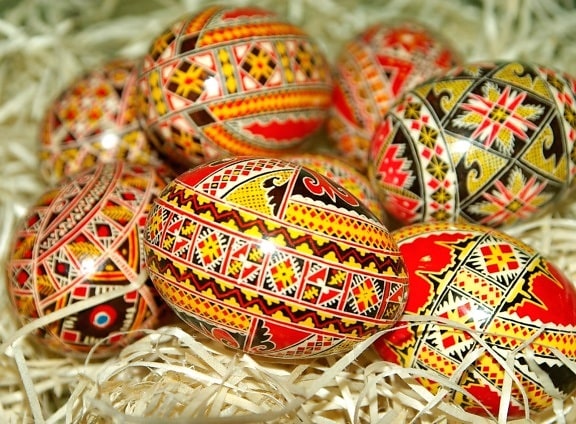 Pääsiäinen, sisustus, muna, celebration, käsintehty, uskonto