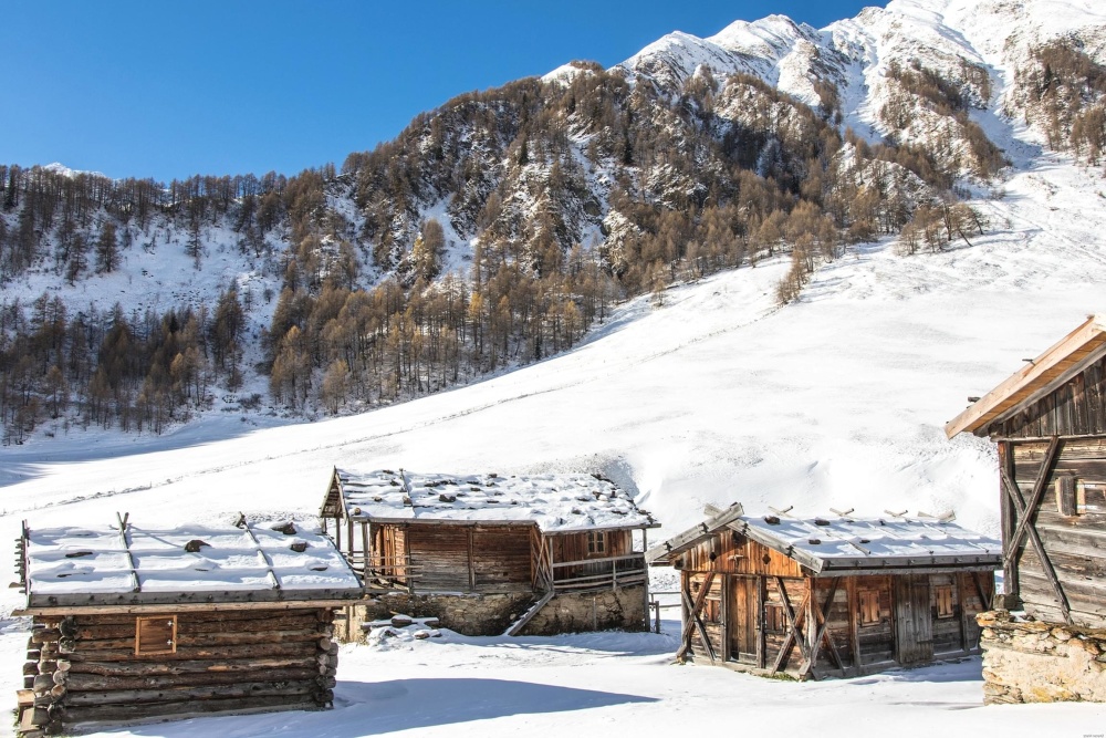 snow, winter, cold, chalet, wood, mountain, ice, cabin, frozen