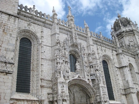 arquitetura, religião, idade, antigo, arco, fachada, Igreja Catedral