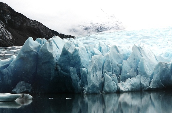 Glace, iceberg, glacier, neige, hiver, eau, gelée, froid