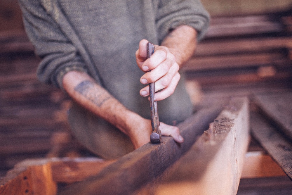 osoby, człowiek, tool, ręczne narzędzie, ręcznie robione, ręka, drewno, praca, narzędzie