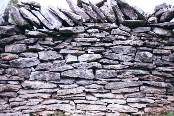 Piedra, viejo, pared, cerca, estructura, pared, piedra