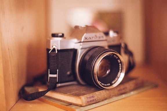 Lente, cámara fotográfica, zoom, retro, antigüedad, nostalgia