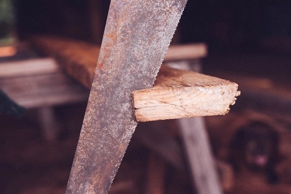 木材、ツール、ハンドツール、業界、古い、錆、鉄、木工
