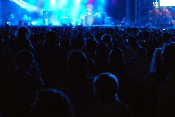 koncert, musik, publikum, musik scene, publikum, ydeevne, natklub, festival