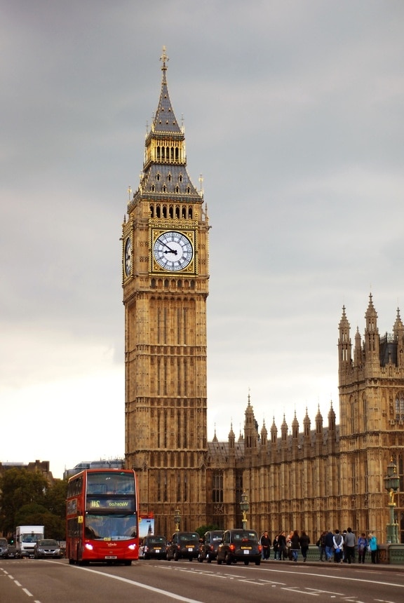 时钟, 伦敦, 建筑学, 议会, 城市, 塔, 地标, 英国