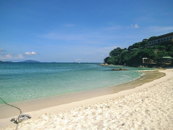 tropical islandsand, beach, water, seashore, summer, sand, sky, sun, relaxation