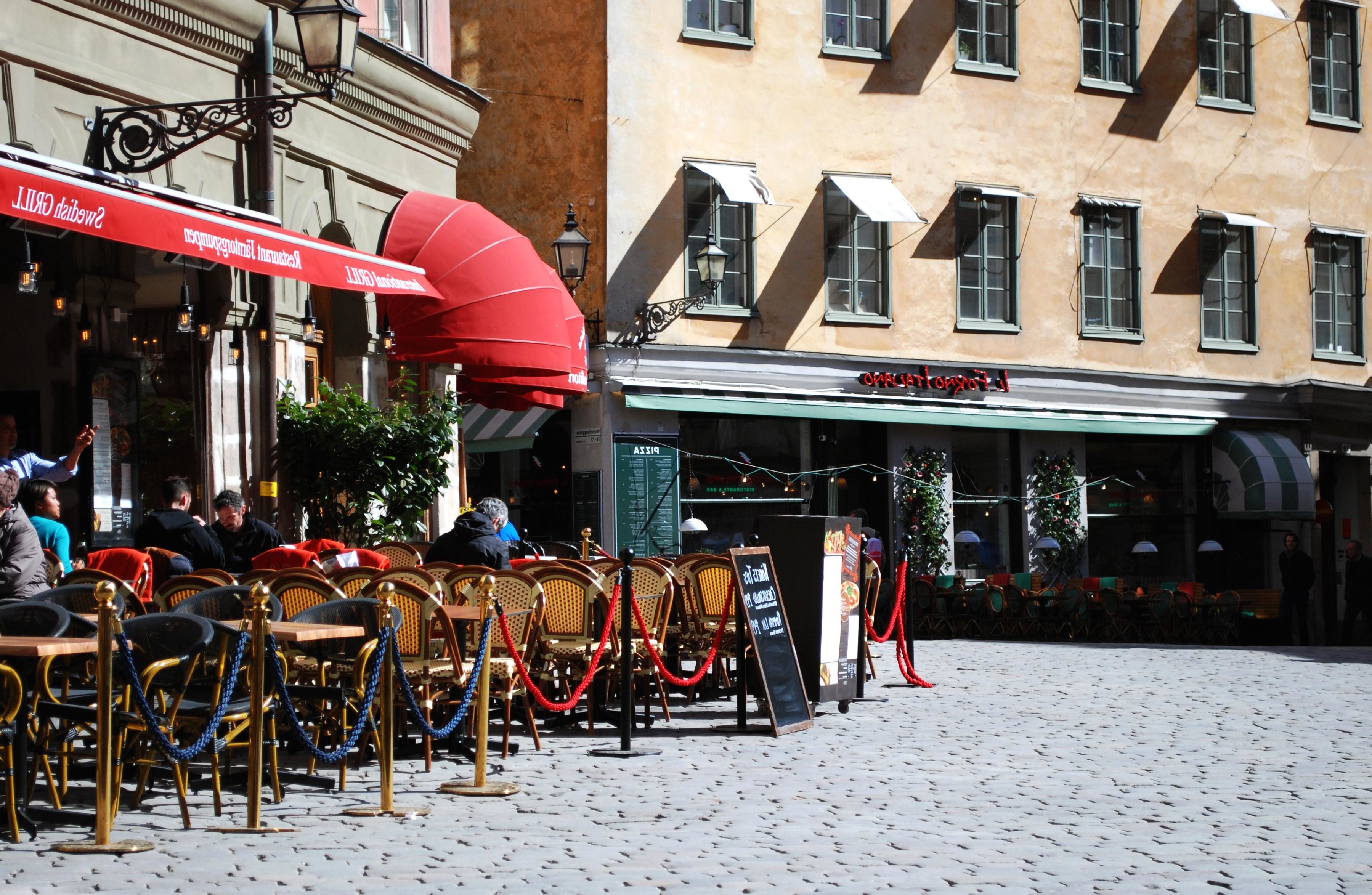 Фото города улицы кафе Люксембург.