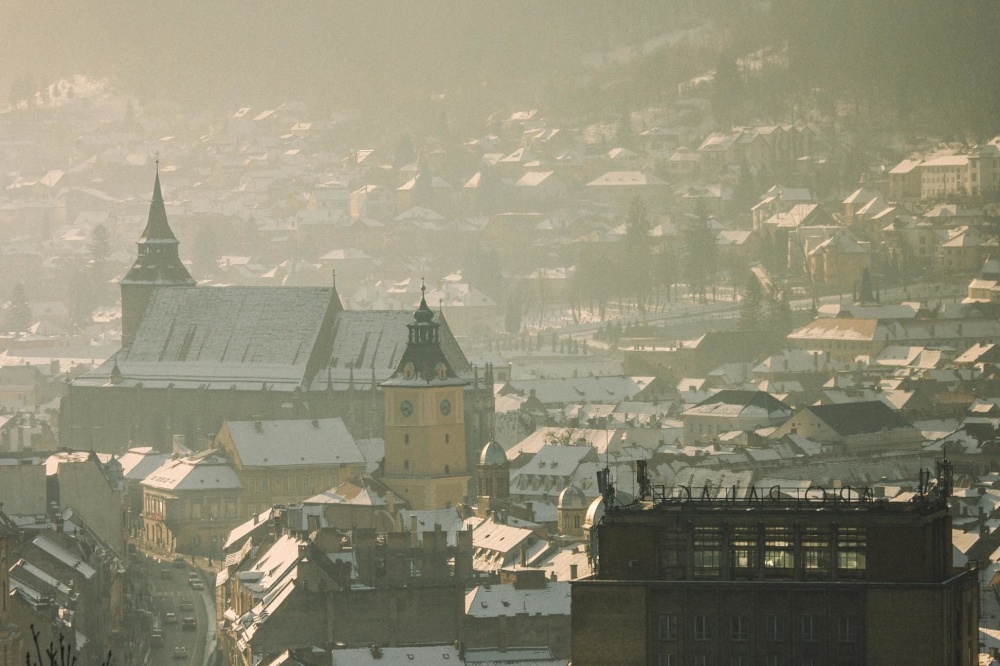 cidade, arquitetura, igreja, centro da cidade, cidade, frio, inverno, neve, telhado