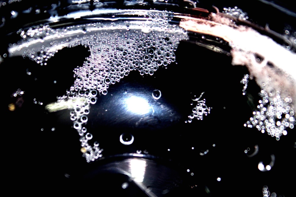 våt, vatten, bubbla, droplet, vätska, svart, mörk