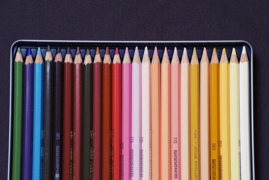 Kunst, Bleistifte, zeichnen, Wachsmalstift, Farbe, bunt, Objekt