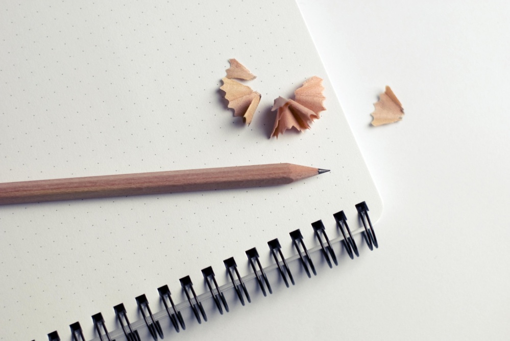 papper, penna, minimalism, objekt