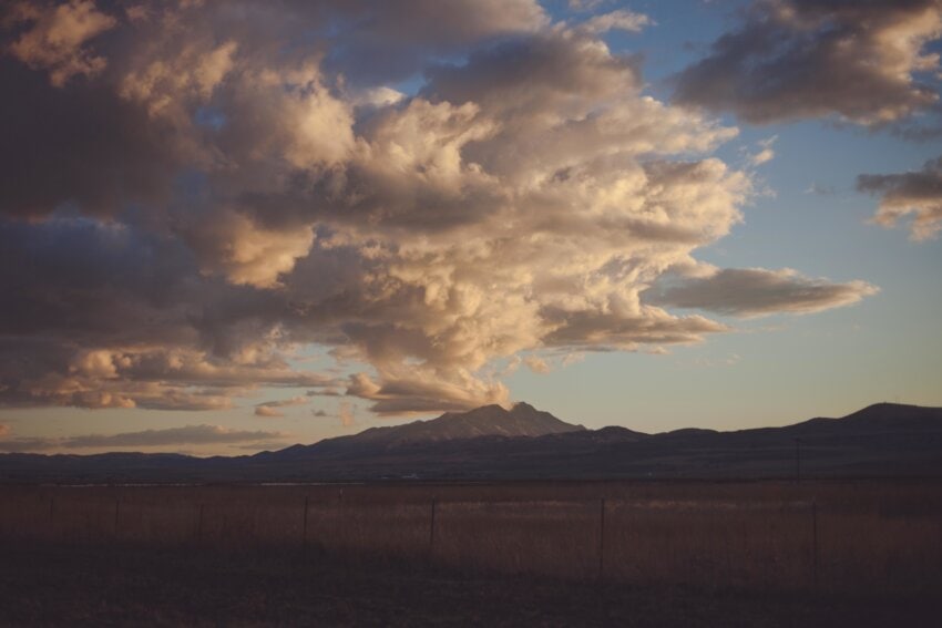 Free picture: sunset, landscape, sky, dawn, atmosphere, cloud, mountain