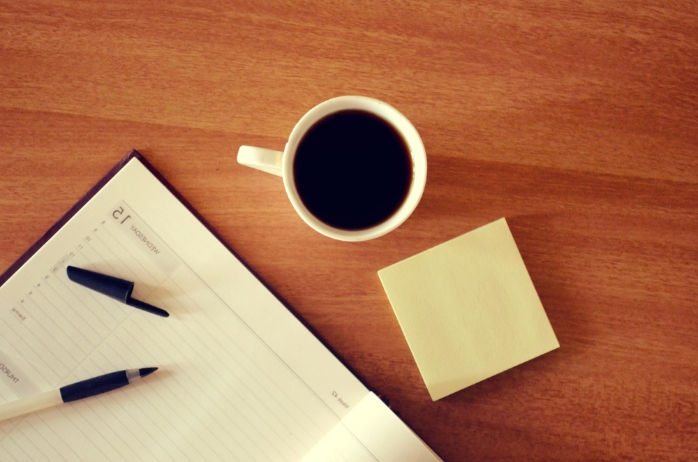 hârtie, cafea, lemn, laptop, birou, masa, notebook, document, Cupa