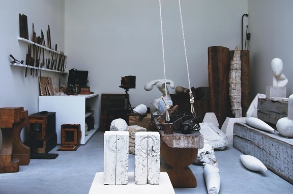 skulptur, kunst, interiør, statue, møbler, room, object