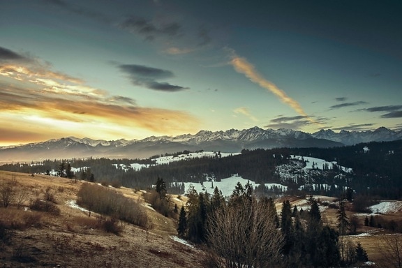 Free picture: mountain, landscape, nature, snow, mountains, valley, sky