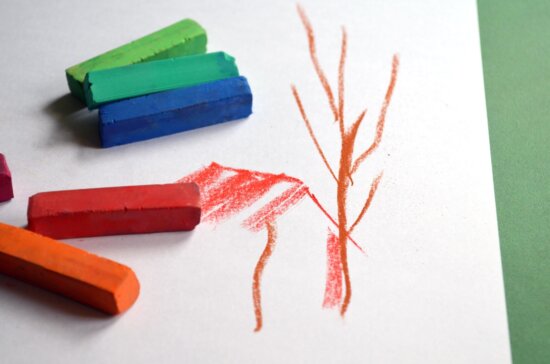 papír, barvy, kreativitu, vzdělání, pastel