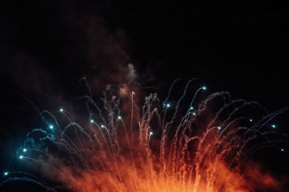 Láng, tűzijáték, robbanás, fesztivál, füst, energia