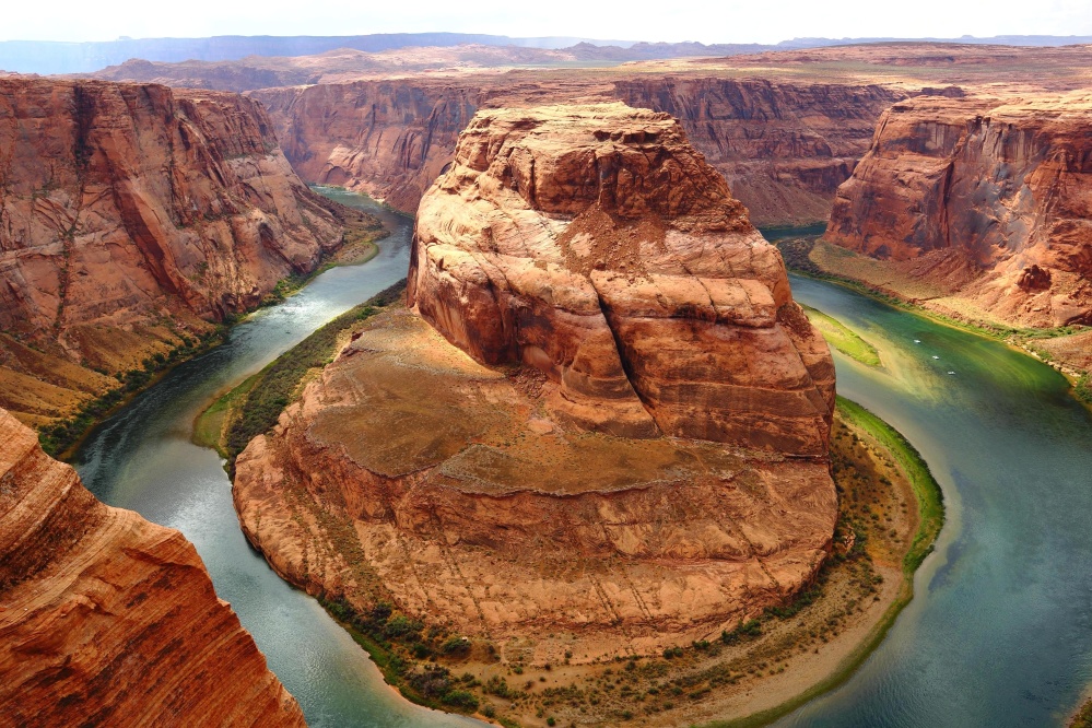 canyon, desert, water, food, geology, sandstone, river, landscape, valley