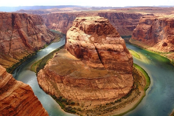 каньон, пустиня, вода, храна, геология, пясъчник, река, пейзаж, долината