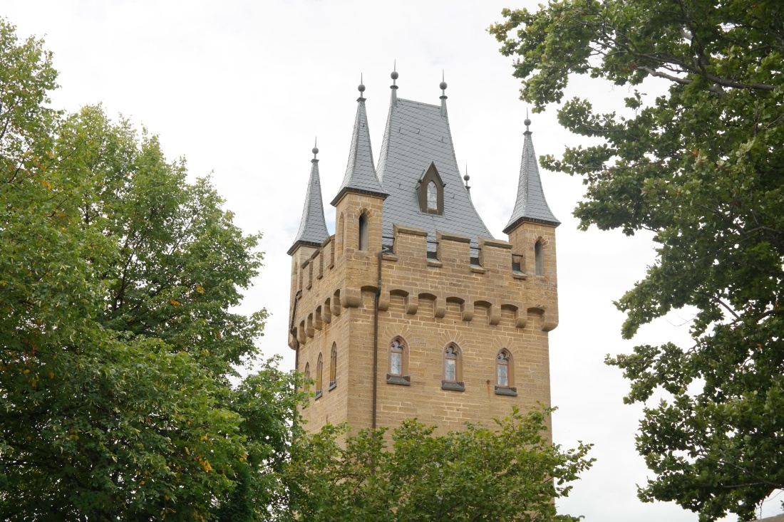 arkitektur, slot, gotisk, tårn, udvendige, palace