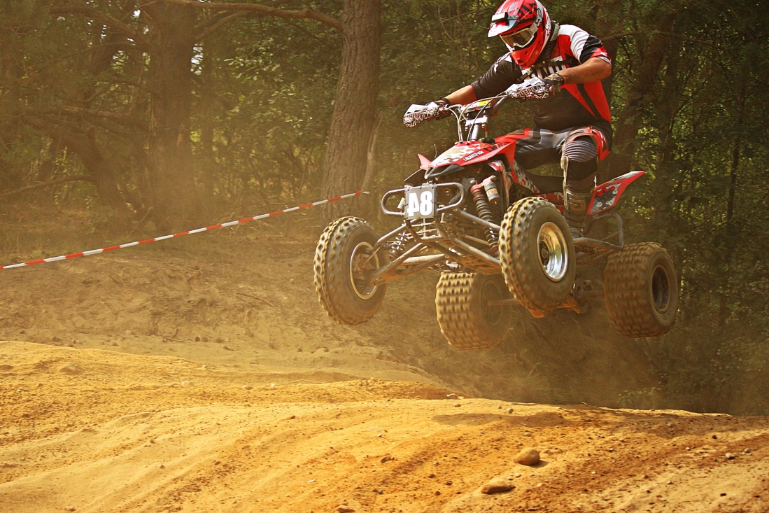 motorcycle, vehicle, motocross, sport, jump, dust, race
