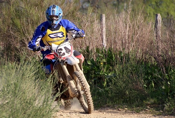 trail, race, action, motorcycle, bicycle