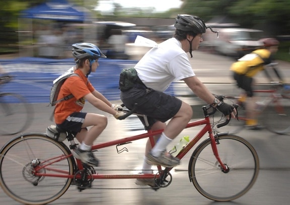 pengendara sepeda roda, biker, lomba, kompetisi, jalan, kendaraan, manusia, orang