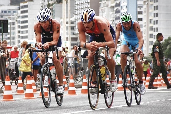race, konkurrence, marathon, hjul, mennesker, cyklist, road, mand