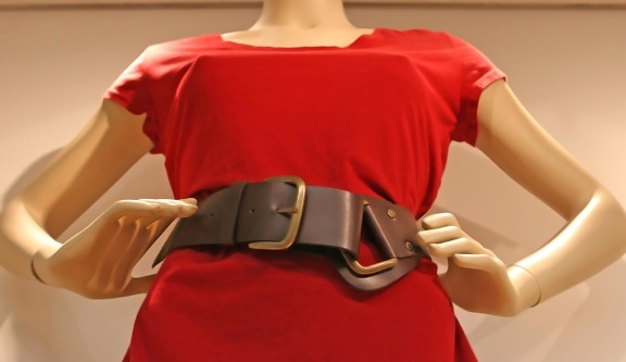 belt, dress, doll, plastic, object, supermarket, fashion, indoors