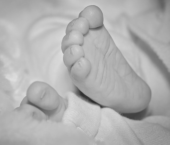Μωρό, πόδια, νεογέννητο, κουβέρτα, παιδί, κρεβάτι, μητρότητα