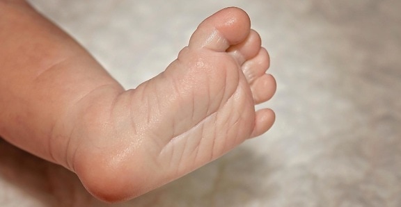 main, pied, nouveau-né, peau, bébé