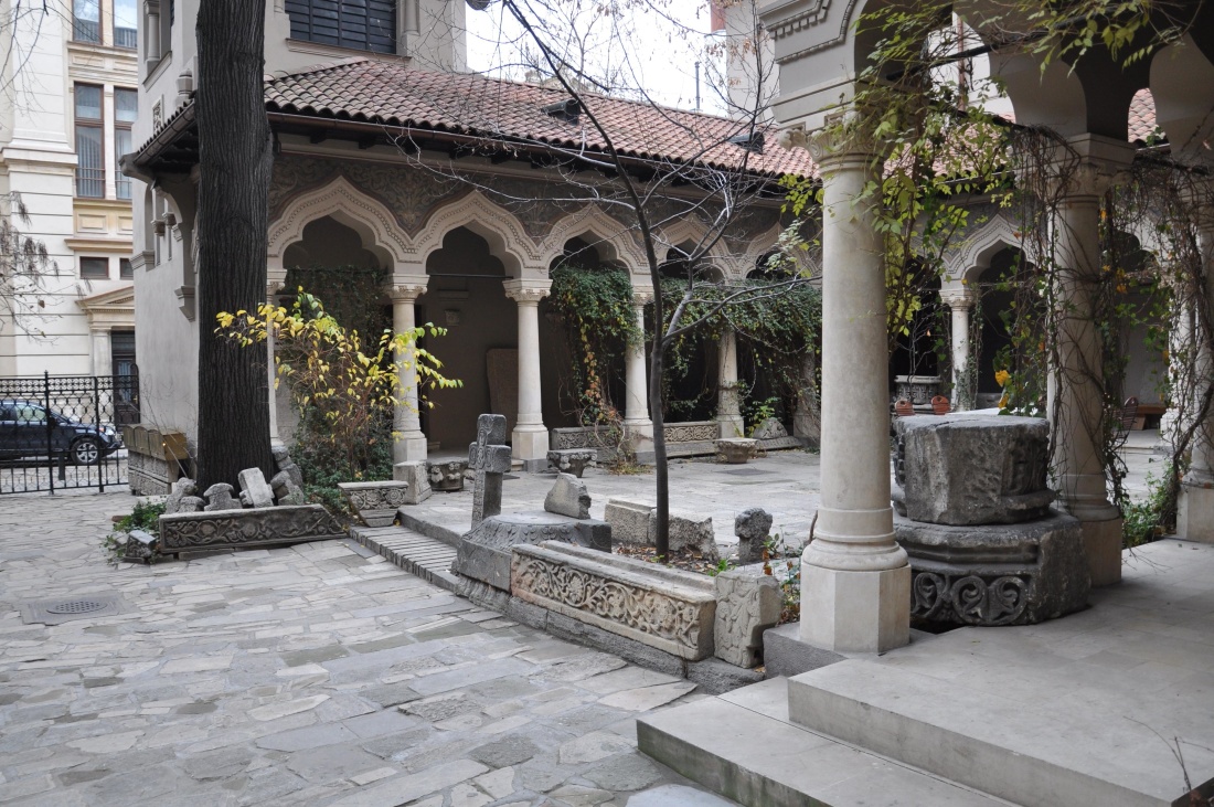 Architektura, dziedziniec, arch, wejście, prawosławny, bizantyjskiej,
