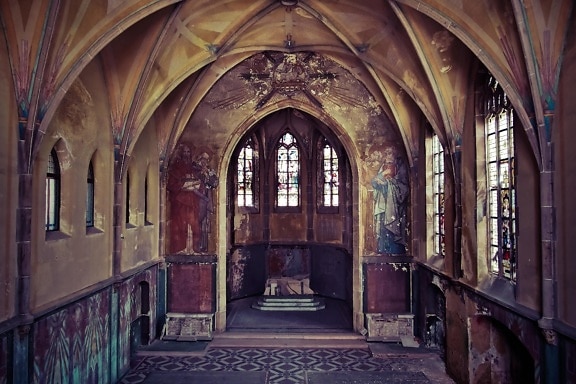 สถาปัตยกรรม โบสถ์ ไบแซนไทน์ ดั้งเดิม โบสถ์ ซุ้มประตู เก่า แอบบี ศิลปะ หน้าต่าง