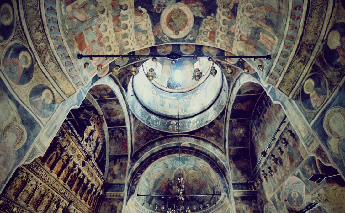 kyrkan, religion, ortodoxa, konst, fresco, mosaik, katedralen, arch, gammal, bysantinska