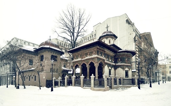 архитектура, византийско, православни, паметник, известен, забележителност, църкви, екстериор, религия, култура