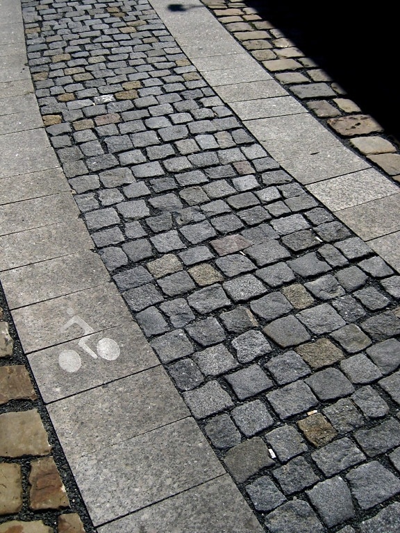 pavement, stone, cobblestone, avenue, old, road, pattern, brick, cube