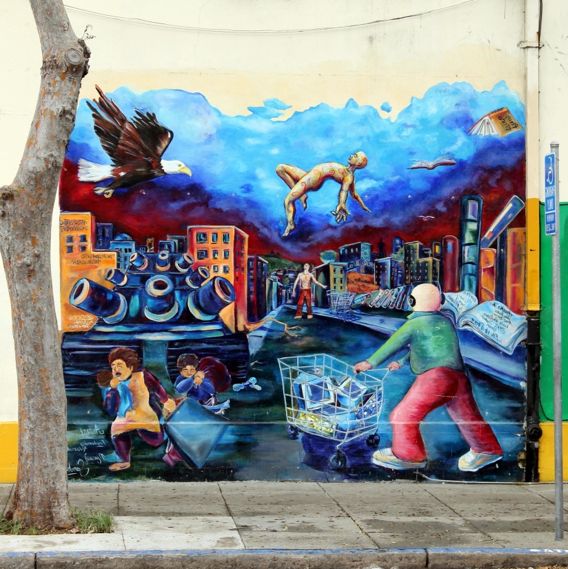 graffiti, arte, decoração da rua, colorida