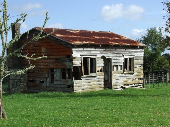 maison, maison, bois, bois, grange, rustique, abandonné, structure