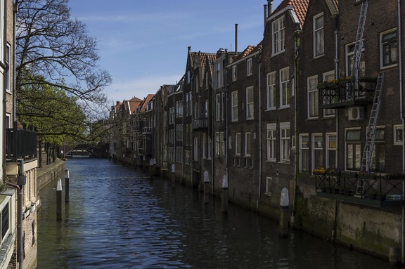 canal, water, architecture, river, city, exterior, capital, town, urban