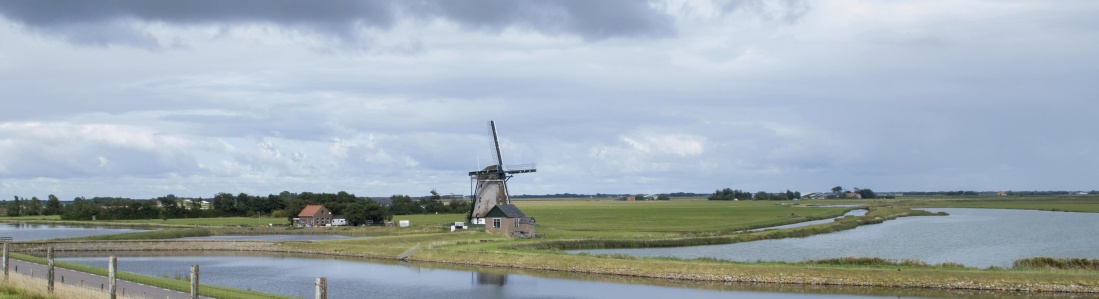 windmill, water, landscape, wind, agriculture, grass, sky