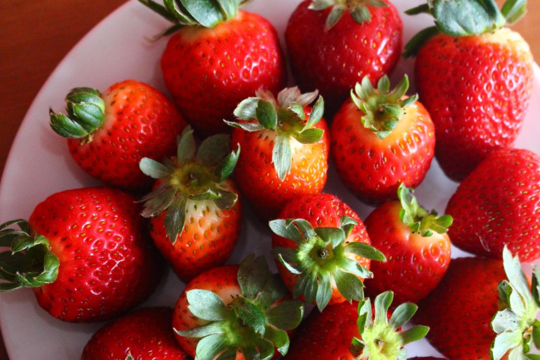 jordgubbar, frukt, bär, mat, läckra, nutrition, söta, kost