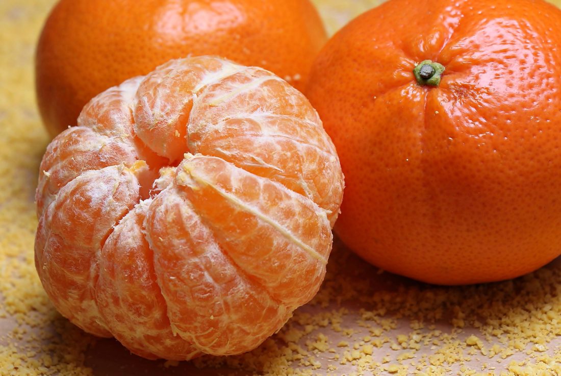 mad, frugt, tangerine, citrus, mandarin, vitamin, kost