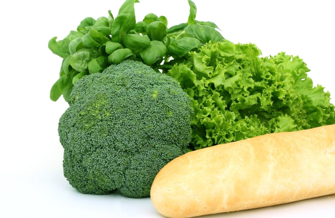 potraviny, zeleniny, výživa, strava, hlávkový salát, brokolice, salát, organické