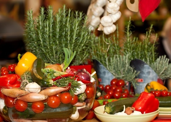 пипер, растително, диета, краставица, зимни, природата, листа, лук, магданоз, домати