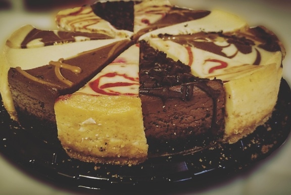 巧克力, 甜, 糖, 美味, 食物, 深色, 奶油, 蛋糕, 芝士蛋糕