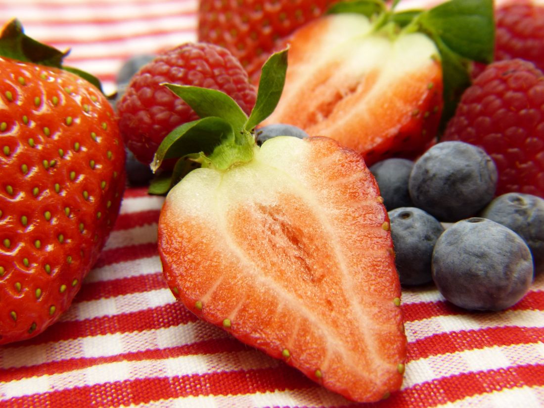 jordgubbar, frukt, bär, sweet, mat, läckra, nutrition, dessert