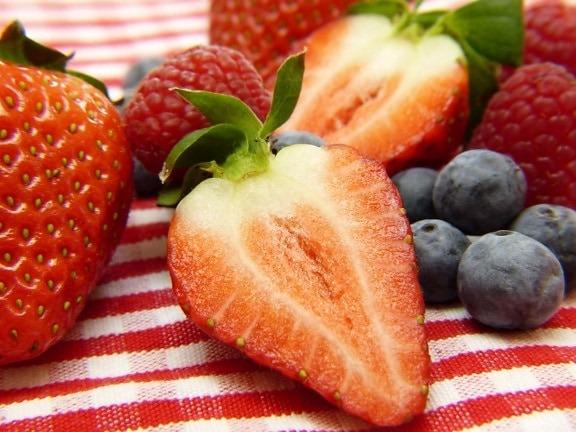 草莓, 水果, 浆果, 甜, 食物, 美味, 营养, 甜点